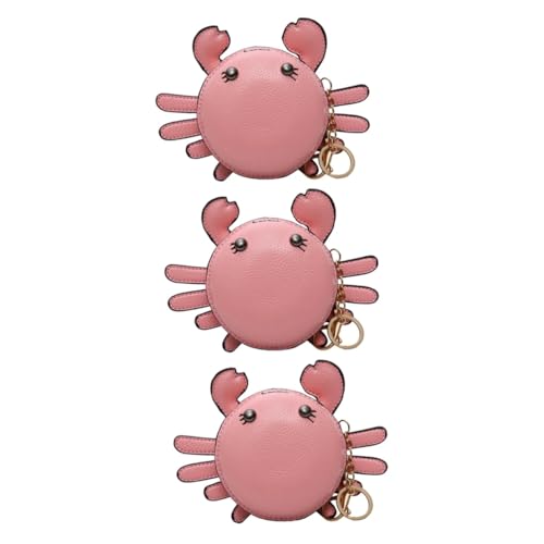 SOIMISS 3stücke Klein Und Praktisch Cartoon Münzbeutel Aus Pu Für Damen Multifunktionale Handtasche Für Schlüssel Und Münzen Für Shopping Und Reisen von SOIMISS