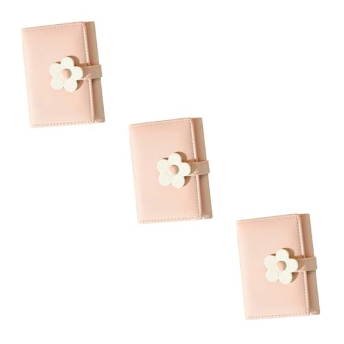 SOIMISS 3stücke Mädchen Geldbörse Mit Blumenmuster Dreifach Gefaltete Münztasche Aus Pu Für Id Und Bankkarten Tragbar Und Stilvoll von SOIMISS