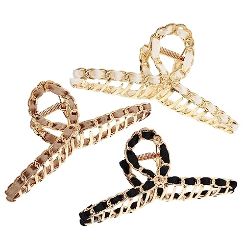 SOIMISS 3stücke Metallhaarspangen Für Frauen Gezahnte Haarspangen Für Pferdeschwanz Haarklammern Für Lockiges Und Glattes Haar von SOIMISS