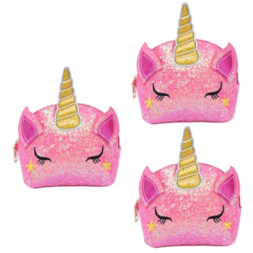 SOIMISS 3stücke Mini Einhorn Umhängetasche Mit Pailletten Für Frauen Rosa Crossbody Schultertasche Stylische Messenger Bag Für Freizeit Reisen Und Alltag Pflegeleicht Und Vielseitig von SOIMISS