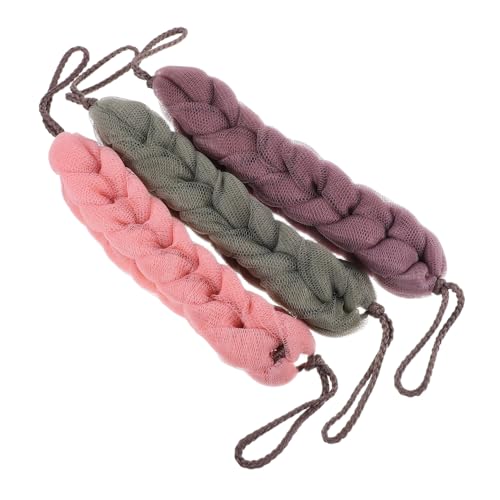 SOIMISS 3stücke Netz-badeschwamm Mit Langem Griff Für Rückenreinigung Peeling-duschtuch Aus Pe-schaummaterial Für Sanftes Hautpeeling Körperwaschlappen Und Körperpeeling-handtuch von SOIMISS