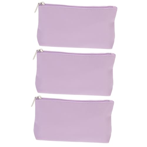 SOIMISS 3stücke Portable Kosmetiktasche Für Frauen Praktische Pu Geldbörse Mit Reißverschluss Für Schmuck Make-up Und Reiseaccessoires Elegantem Für Strand Party Und Alltag von SOIMISS