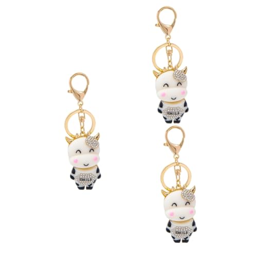 SOIMISS 3stücke Zodiac Ox Schlüsselanhänger Aus Rhinestone Lustiger Kuh-Design Schlüsselring Für Taschen Rucksäcke Und Geldbörsen Geschenkidee Für Freunde Und Babypartys SOIMISS 3stücke Zodiac Ox Schlüsselanhänger Aus Rhinestone Lustiger Kuh-Design Schlüsselring Für Taschen Rucksäcke Und Geldbörsen Geschenkidee Für Freunde Und Babypartys von SOIMISS