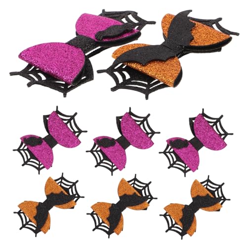 SOIMISS 4 Paare Halloween Haarschleifen Clips Wiederverwendbare Haarspangen mit Fledermaus Spinnennetz und Gespenst Motiv für Mädchen und Kleinkinder Langlebige Party-accessoires für von SOIMISS