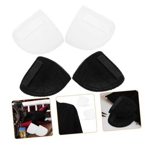 SOIMISS 4 Paare Schulterpolster aus Weichem Schwamm Rutschfest Dünn Atmungsaktiv Wiederverwendbar für Damen Anzug Blazer Kleidung Schulterformverbesserer Komfortabel für Alltag und Events von SOIMISS