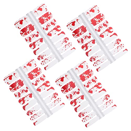 SOIMISS 4 Sätze Halloween Nail Art Sticker Selbstklebend Nagelaufkleber für Frauen und Mädchen Einfach Anzuwenden Dekorativ für DIY Maniküre und Kreative Nagelgestaltung von SOIMISS