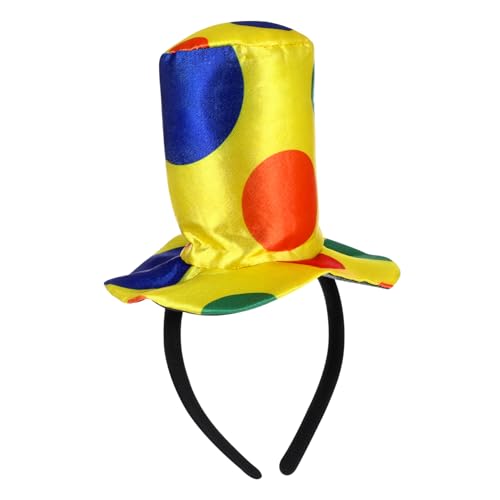 SOIMISS 4 Stück Clown Kostüme Karneval Hut Clown Hut Stirnband Clown Hut Kinderkostüme Jolly Hut Clown Horn Kopf Karnevalskostüm Hut Stirnband Stirnbänder Kappe von SOIMISS