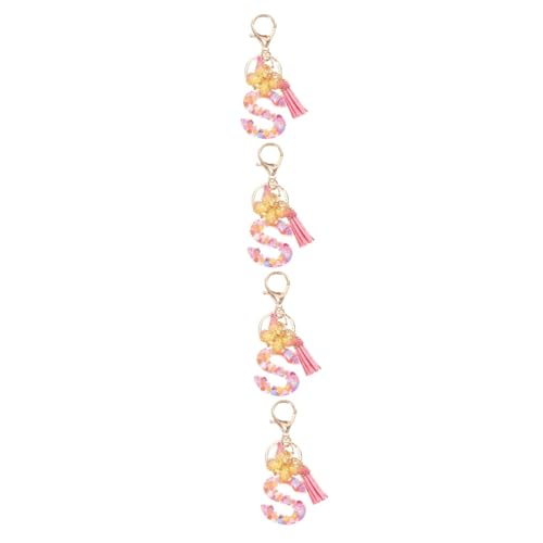 SOIMISS 4 Stück Schlüsselanhänger Mit Buchstabe S Ästhetische Schlüsselanhänger Für Rucksäcke Kristall Und Pailletten von SOIMISS