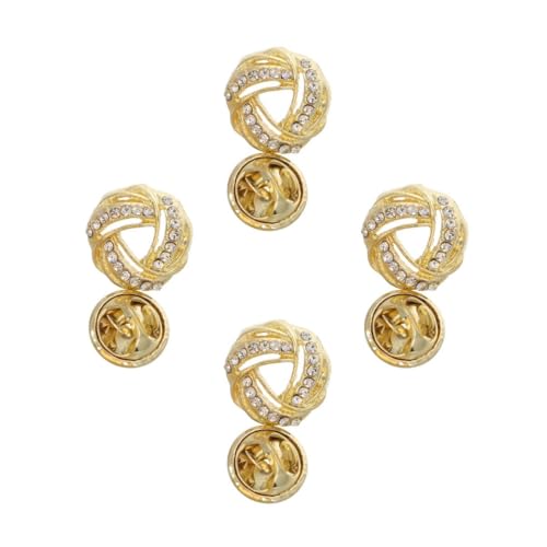 SOIMISS 4 Stück Goldfarbene Anstecknadel Krawattennadeln Magnetstift Zurück Schal-ring-clips Reversnadel-rückseiten Ohrstecker Für Damen Knotenohrringe Snap-l-pins Kristallglas Golden SOIMISS 4 Stück Goldfarbene Anstecknadel Krawattennadeln Magnetstift Zurück Schal-ring-clips Reversnadel-rückseiten Ohrstecker Für Damen Knotenohrringe Snap-l-pins Kristallglas Golden von SOIMISS