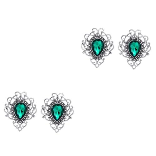 SOIMISS 4 Stück Grüne Edelstein brosche trachtenbrosche Mode Brosche Banquet Brosche Unique Brosche Brautbrosche elegante Broschennadel Brosche Mädchen Schmuck Acryl Green von SOIMISS