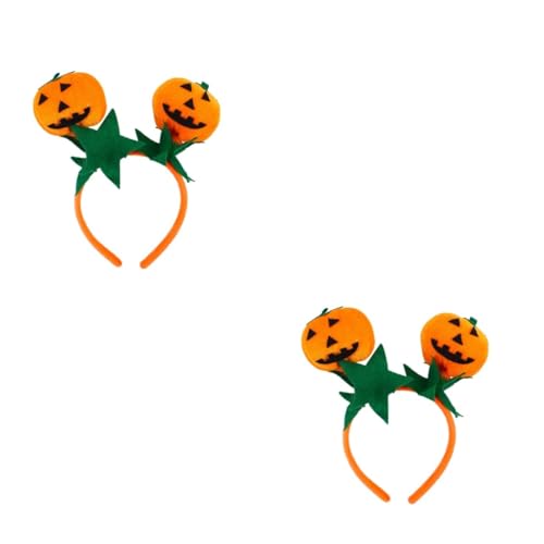 SOIMISS 4 Stück Halloween-Kostümzubehör halloween haarschmuck halloween kopfschmuck Kopfbedeckung für Halloween-Partys Halloween-Haarreifen Halloween-Kopfschmuck Kürbis Haarband Orange von SOIMISS
