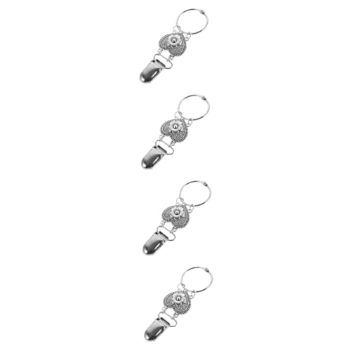 SOIMISS 4 Stück Hutclip Kappenclip Handtaschen-Hut-Clip Clip für Reisekappen Gepäckhut-Clip Huthalter Hutklammer Reisehut-Clips Handtasche Fäustlinge Clips Rucksack-Hut-Clips Zinklegierung von SOIMISS