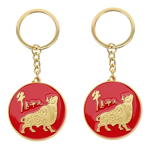 SOIMISS 4stücke Kühe Schlüsselanhänger Premium Schlüsselring Mit Dekorativem Design Multifunktional Und Praktisch Für Freunde Und Familie Passend Für Handtaschen Und Rucksäcke von SOIMISS