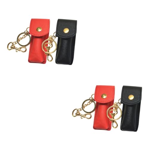 SOIMISS 4 Stück Lippenstifthalter für Frauen Lippenstift Set Lipstick Set Lippenstift Duo Lippenstift-Etui Schlüsselanhänger Lippenstifthülle Halter für Lippenbalsam Lippenbalsambeutel von SOIMISS