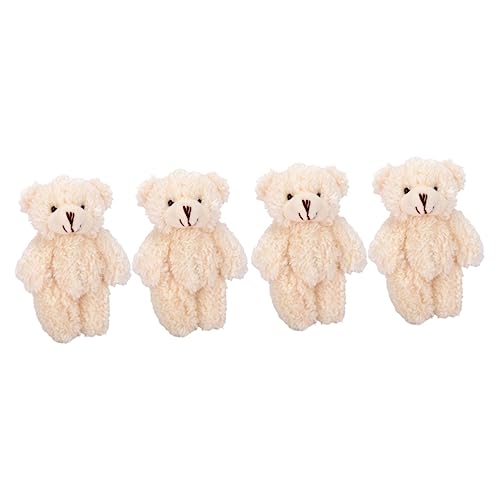 SOIMISS 4stücke Kuscheltier Bären Schlüsselanhänger Aus Plüsch Niedliche Für Taschen Und Schlüssel Für Dekoration von SOIMISS