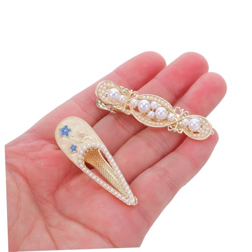 SOIMISS 4 Stück Retro Haarklammern Barock Mini Haarspangen mit Hohldesign Leichtgewichtige Blumen Haarclips für Damen Hochzeit Geburtstag Palast Stil von SOIMISS