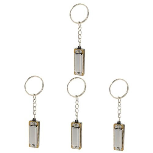 SOIMISS 4 Stück Schlüsselanhänger Mundharmonika Rucksackanhänger dekorativer keychian Maskottchen Schlüsselanhänger Cutie Jewelry Mehrzweck Haushalt keychian zartes keychian Kupfer Silver von SOIMISS