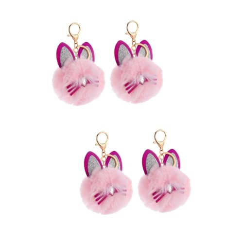 SOIMISS 4stücke Katzenohren Schlüsselanhänger Niedliche Für Taschen Kreative Schlüsselketten-Dekoration Schlüsselanhänger Für Tierliebhaber von SOIMISS