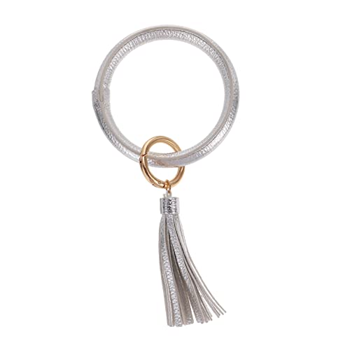 SOIMISS 4stücke Schlüsselanhänger Armband Mit Quaste Pu Schlüsselring Für Handtaschen Leicht Und Kompakt Als Schlüsselhalter Und Dekorativer Für Taschen Und Rucksäcke von SOIMISS