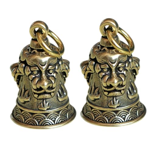 SOIMISS 4stücke Retro Brass Keychain Lokomotive Glocken Aus Reinem Kupfer Mit DREI Löwen Kreative Schlüsselanhänger Für Taschen Und Besondere Anlässe von SOIMISS