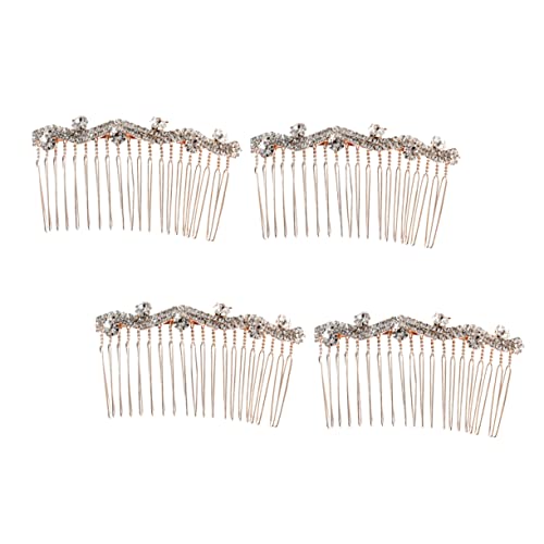 SOIMISS 4stücke Haarkamm Mit Strass-einsätzen Haareinsatzkamm Eleganter Kopfschmuck Für Damen Kreative Kopfbedeckung Stil d Hochwertiges Legierungsmaterial von SOIMISS
