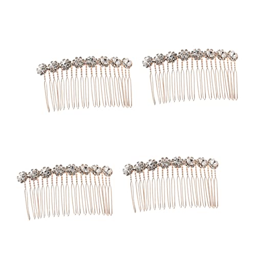 SOIMISS 4 Stück Sonnenblumen Haarkamm Strass Kopfschmuck Für Damen Elegantes Blumenband Ausgefallene Kämme Accessoire Haarspangen Für Damen Hochzeit Braut Haarschmuck Für von SOIMISS