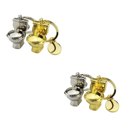 SOIMISS 4 Stück Tasche Dekoration Schlüsselanhänger Souvenirs BFF Bester Freund Schlüsselanhänger Freundschaft Schlüsselanhänger Toilettenschlüsselring Auto Schlüssel Halter von SOIMISS