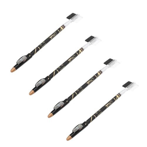 SOIMISS 4 Stück Teiliges Augenbrauenpinsel und Stift mit Integriertem Anspitzer Wasserfest Kompakt und Leicht für Präzises Augenbrauen Make Up und Unterwegs für Frauen von SOIMISS