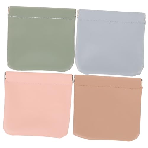 SOIMISS 4 Stück Teiliges Damen Kosmetiktaschen aus Langlebigem PU Kompakt und Tragbar mit Automatischem Verschluss für Reisen Outdoor Alltag und Vielseitige Aufbewahrung Kleiner Kosmetik von SOIMISS