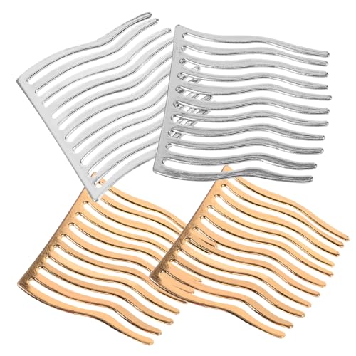 SOIMISS 4 Stück Teiliges Haarkamm für Damen Haarspangen aus Metall Leichte Kämme für Lockiges Dünnes oder Dickes Haar für Hochzeiten Partys und Besondere Anlässe von SOIMISS