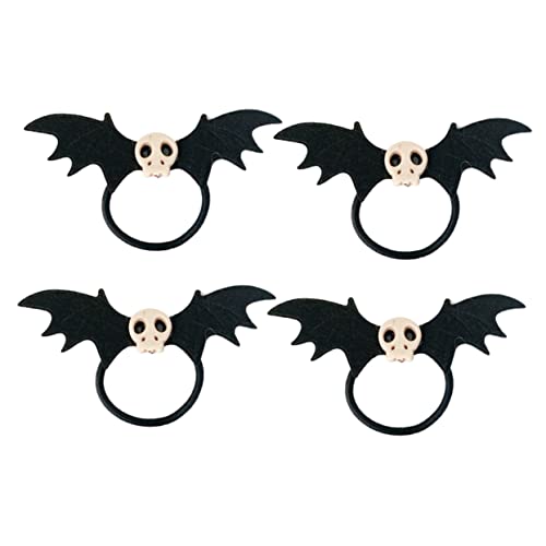 SOIMISS 4 Stück Teiliges Haarspangen für Mädchen Skeletthaarbänder mit Fledermaus Design Elastische Haargummis für Besondere Anlässe und Alltag SOIMISS 4 Stück Teiliges Haarspangen für Mädchen Skeletthaarbänder mit Fledermaus Design Elastische Haargummis für Besondere Anlässe und Alltag von SOIMISS