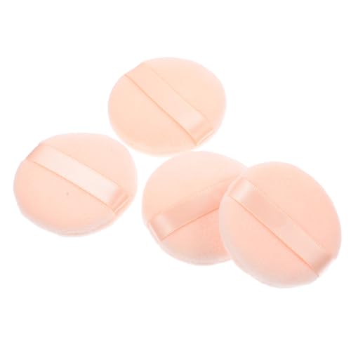 SOIMISS 4 Stück Teiliges Runde Lose Puderquasten aus Weichem Schwamm nicht Fluoreszierend zur Haut für Gleichmäßiges Auftragen von Make Up Foundation für Zuhause Salon und Unterwegs von SOIMISS