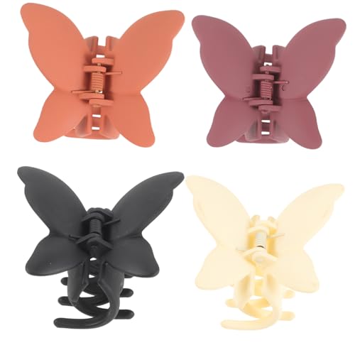 SOIMISS 4 Stück Teiliges Schmetterling Haarklammern Haarspangen in Rutschfest Vielseitig für Mädchen und Damen Eleganter Haarschmuck für Styling und Alltag von SOIMISS