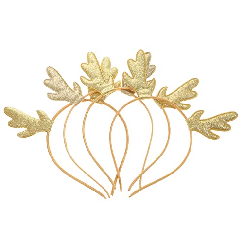 SOIMISS 4 Stück Teiliges Weihnachts Stirnband mit Geweih Design Lustiges Haaraccessoire für Festlichkeiten für Partys und Zusammenkünfte Weihnachtsdeko für Mädchen und Langlebiges von SOIMISS