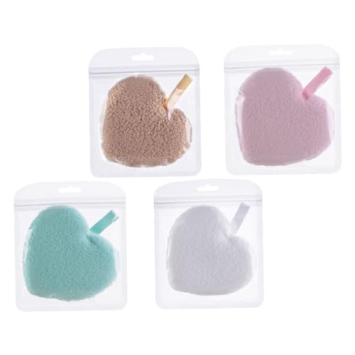 SOIMISS 4stücke Gesichtsschwamm-pad Für Make-up Entferner Wiederverwendbarer Kosmetikschwamm Für Gesichtsreinigung Mit Aufhängeschnur Für Sanftes Peeling von SOIMISS