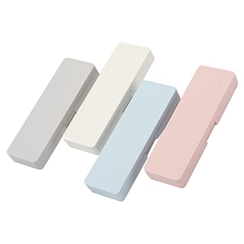 SOIMISS 4 Stück Teiliges aus Kunststoff Bleistiftboxen Tragbare Aufbewahrungsbox für Schüler Langlebig und Stabil für Schreibwarenorganisation Geeignet für Lehrer von SOIMISS