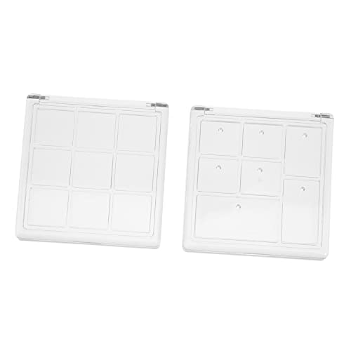 SOIMISS 4 Stück Transparente Teilige Lidschatten Box Makeup Container Kompakte Leichte Leere Kosmetik Palette Wiederbefüllbar Tragbar für Tägliche Aufbewahrung und Reisen von SOIMISS