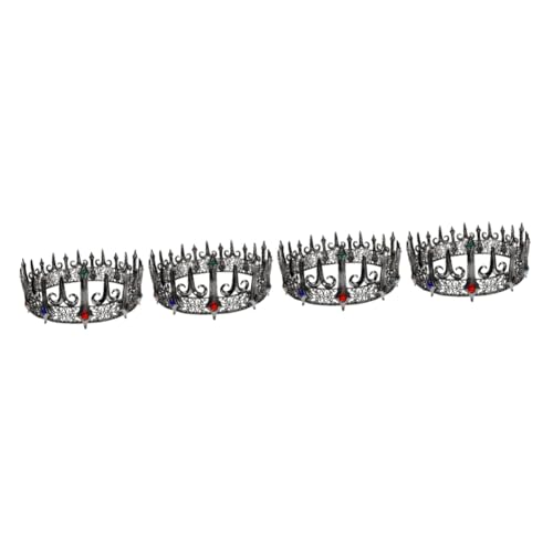 SOIMISS 4 Stück gotische Krone gothic haarschmuck schmuck gothic Damenkrone Herrenbekleidung Haarkrone Herren Krone Leistungskrone Cosplay-Krone Retro-Krone Metallkrone Zinklegierung SOIMISS 4 Stück gotische Krone gothic haarschmuck schmuck gothic Damenkrone Herrenbekleidung Haarkrone Herren Krone Leistungskrone Cosplay-Krone Retro-Krone Metallkrone Zinklegierung von SOIMISS