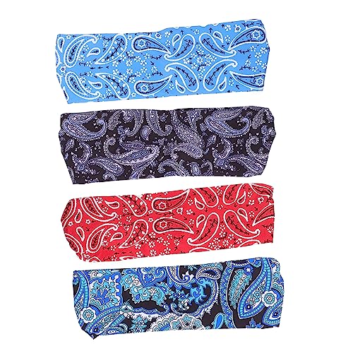 SOIMISS 4stücke Elastische Sport-stirnbänder Für Damen Und Herren Atmungsaktive Fitness-haarbänder Für Yoga Laufen Und Training Schweißabsorbierend Und Rutschfest Verschiedenen von SOIMISS