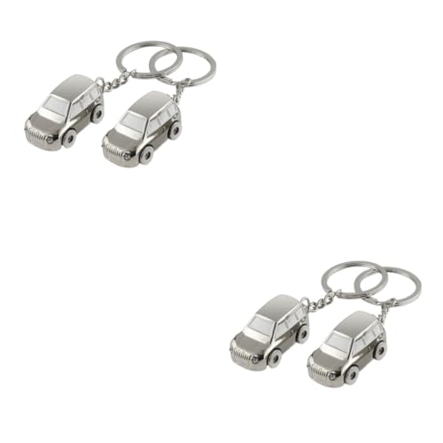 SOIMISS 4stücke Mini Auto Modell Schlüsselanhänger Kreative Taschenanhänger Für Handtaschen Rucksäcke Autoschlüssel Stylische Dekoration Geschenkidee Für Jeden Anlass von SOIMISS
