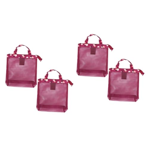 SOIMISS 4stücke Multifunktionale Mesh Strandtasche Große Kapazität Tragetasche Für Damen Für Outdoor Reisen Leicht Und Praktisch Zur Aufbewahrung Von Handtüchern Wasserflaschen Und von SOIMISS