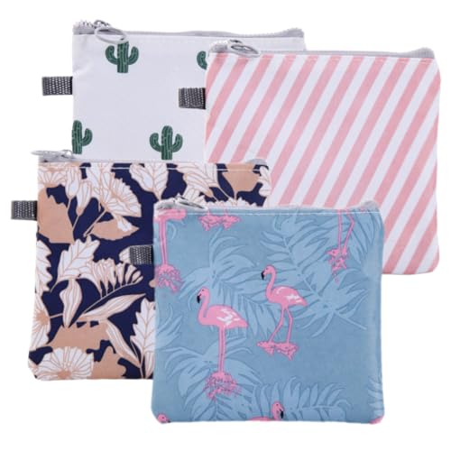 SOIMISS 4 Stück wasserdichte Hygiene Tasche mit Reißverschluss Kleine Periodenbeutel für Damen Praktische Aufbewahrung von Damenbinden und Strapazierfähige Tragbare Organizer für von SOIMISS