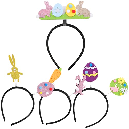SOIMISS 4stücke Teiliges Osterhaarbändern Mit Cartoon-muster Farbige Eier Und Hasenohren Für Dekoration Für Ostern Geburtstagsfeiern Und Themenpartys von SOIMISS