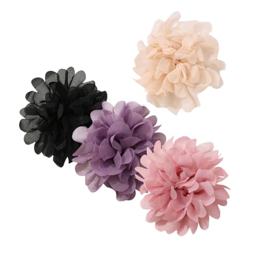 SOIMISS 4 Stücke Teiliges Stoffblumen-broschen mit Hypoallergenen Metallnadeln Retro-inspirierte Elegante Anstecknadeln für Damenkleider Blusen Jacken bei Hochzeit Party Bankett Alltag von SOIMISS