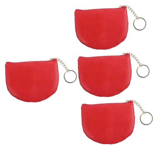 SOIMISS 4stücke Kleiner Damen Geldbeutel Multifunktionale Handtasche Mit Schlüsselanhänger Praktischer Münzbeutel Für Lippenstift Und Kleingeld Für Alltag von SOIMISS