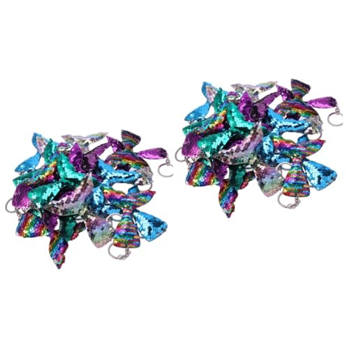 SOIMISS 40 STK Schlüsselanhänger Mit Taschenanhänger Glitzer-meerjungfrau- Schlüsselanhänger Kreative -schlüsselanhänger Schlüsselanhänger Mit Meerjungfrau-anhänger von SOIMISS