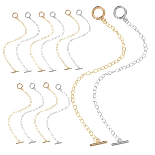 SOIMISS 40 Stck Teiliges Metall armbandketten Knebelverschluss Langlebige DIY Schmuckzubehör für Armbandherstellung Robust Farblich Sortiert für Kreatives Ketten Basteln von SOIMISS