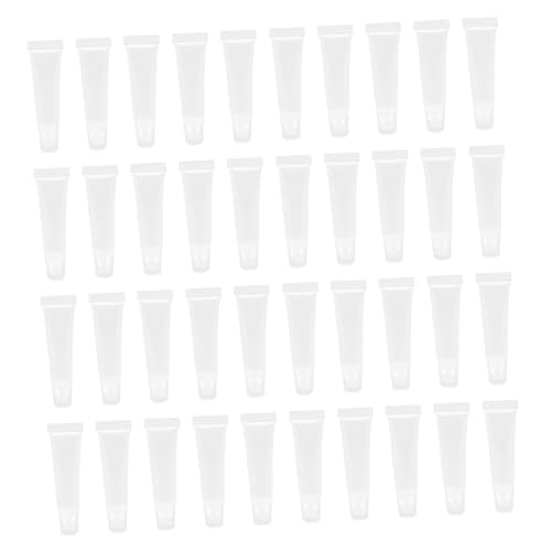 SOIMISS 40 Stück Teiliges Transparente Lippenbalsam Tuben Weiche Kosmetikbehälter Nachfüllbare Lipgloss Verpackung für DIY Lip Pomade Mädchen und Frauen von SOIMISS