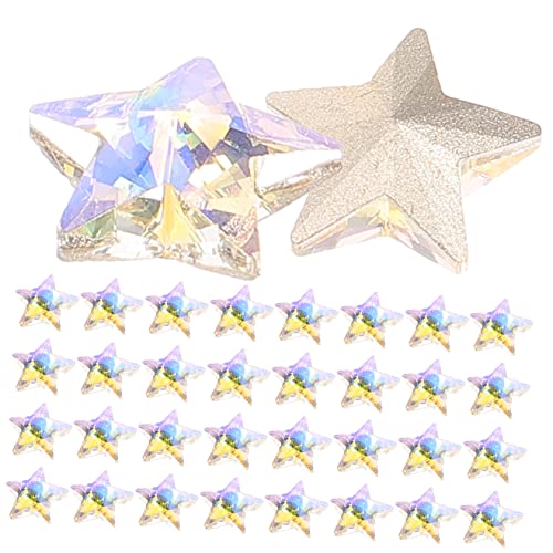 SOIMISS 45 Stück Teiliges Sternanhänger Fünfzackiger Charms für Schmuckherstellung DIY Armband Halskette Kreative Bastelperlen Zubehör von SOIMISS