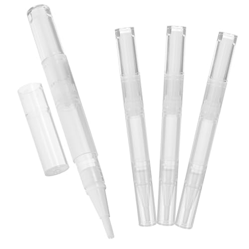 SOIMISS 4Stücke Leere Nagelöl Stifte 3ml Drehstifte für Nagelpflege Öl und Lipgloss Wiederverwendbare Kosmetikbehälter für Frauen Ergonomisches Design für Manikürezubehör von SOIMISS